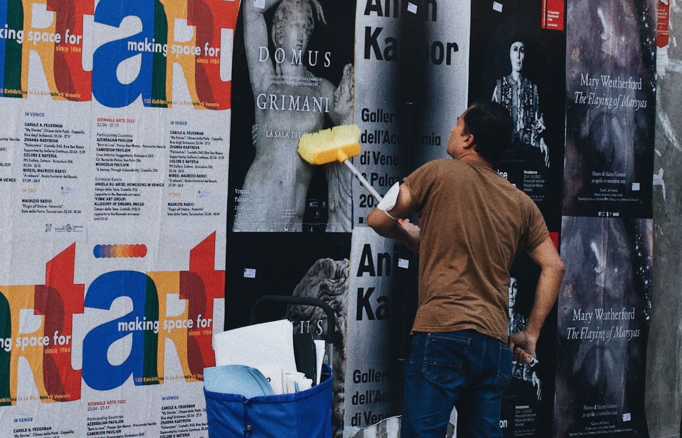 Dedicated wheatpaste poster installation street teams in New Jersey