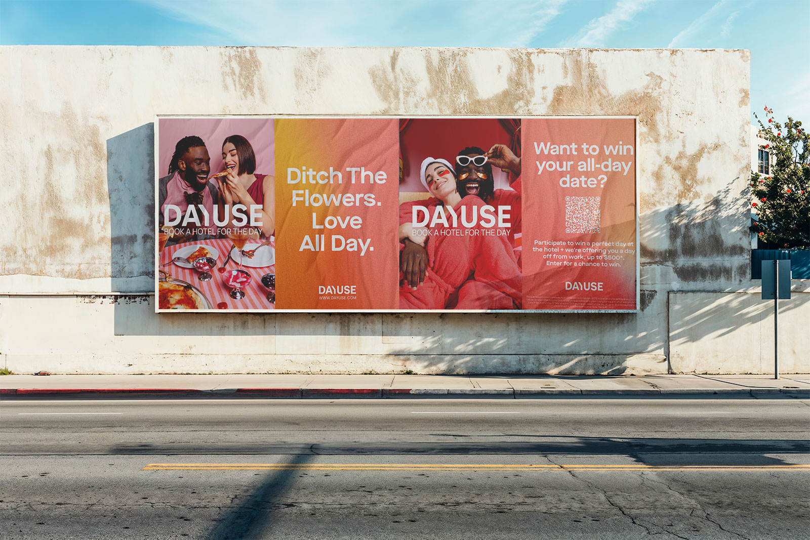 Wheatpasting New Jersey - street poster campaign for DayUse
